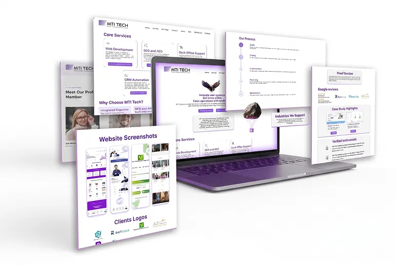 A collection of responsive website designs