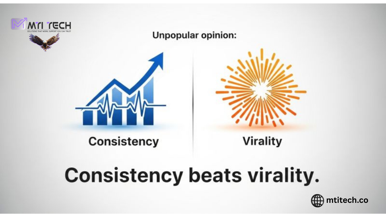 Consistency beats Virality